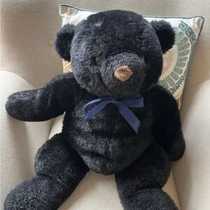 22” Stuffed Black Bear Plush Soft Cuddly Teddy Animal Toy